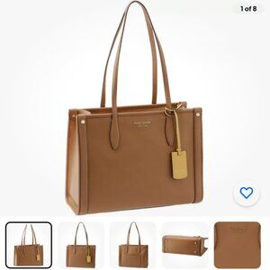 KATE SPADE  Market Pebbled Leather Medium Tote in Pecan, NWT Sold out everywhere
